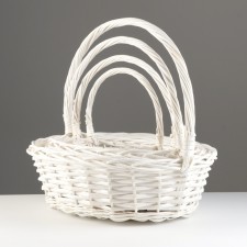 Camping of baskets, 45x36x14/41 cm, 39x31x13/36 cm, 33x25x11/31 cm, 28x19x9/26 cm, taking, willow