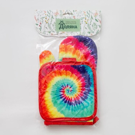 Kitchen set of the shade "Rainbow" Take 17x17 cm, sleeve 26x16 cm, 100% p/e-3