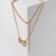 The necklace "stylistics" bait, color gold, 40cm