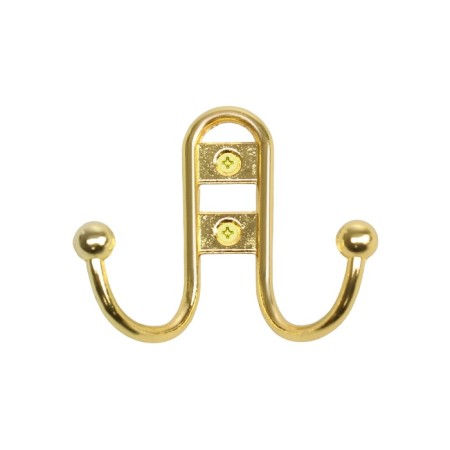 Hook furniture tundra TKD016, two -rod, gold-3