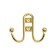 Hook furniture tundra TKD016, two -rod, gold