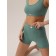 Top female supporting on the wide straps of Mirey, size 50, green color