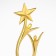 The Cup "Beloved Mom", award figure, gold, plastic, gold, 18 x 5.5 cm.