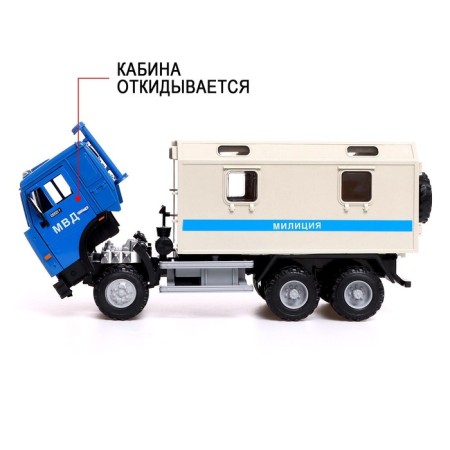 CAMAZ truck. Police ", inertial, open doors, sound and light effects-6