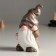 Souvenir Ceramics "Gnomik thought" Beige and cinnamon 9.7x8x16.2 cm