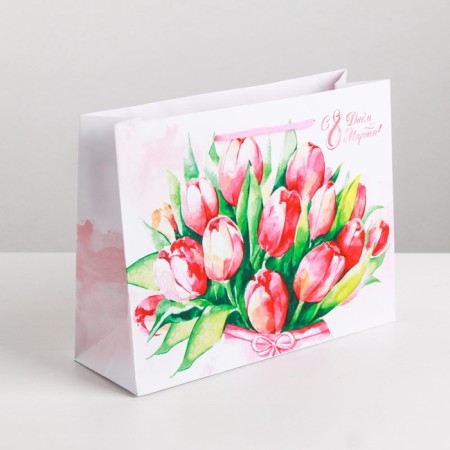Package Gift Laminated Horizontal, packaging, “Flower tenderness”, MS 18 x 23 x 8 cm-1