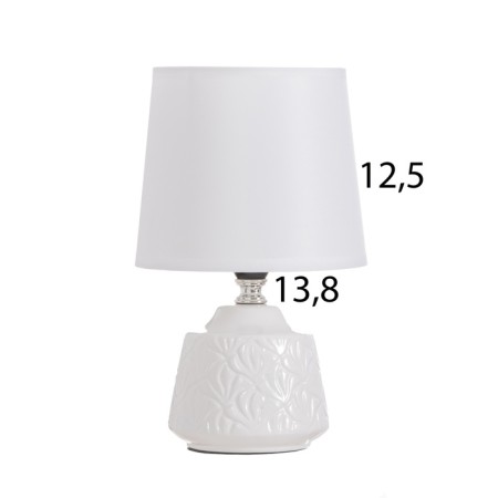 Daniel desktop lamp 1x40W E14 white 14.5x14.5x24cm-5