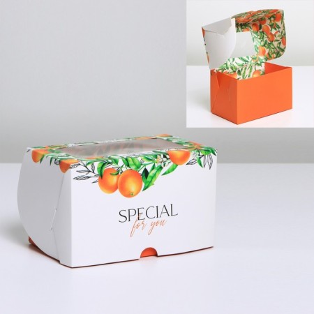 Confectionery packaging Bilateral "Orange", 16 x 10 x 10 cm