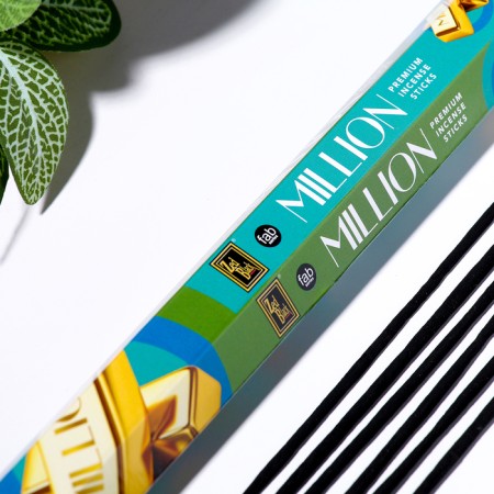 Black Fab Series "Million Million" incense, 20 wands in the pack, hexagon-1