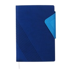 Leduced Diary, 205x150 mm 168 sheets, leatherette, block 70 g/m2, lies, magnetic refuge, blue
