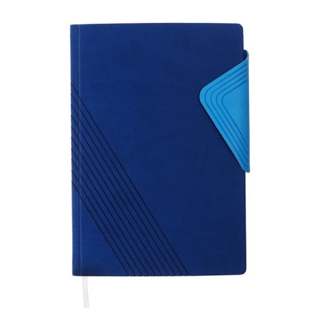 Leduced Diary, 205x150 mm 168 sheets, leatherette, block 70 g/m2, lies, magnetic refuge, blue