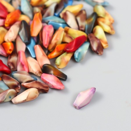 Beads for creativity plastic under the stone "Natural form" mix set 15 grams 0.5x0.5x1.3 cm-1