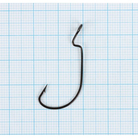 Offset hooks Yugana Wide Range Worm Big Eye, No. 4, 4 pcs.-1