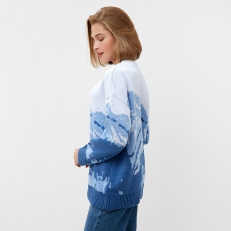Jumper female minku: Casual Collection Blue color, rr 42-44-3