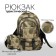 Tourist backpack, 22 l, 2 lightning departments, 5 external pockets, ZFTS, green color
