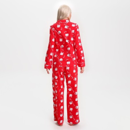 Pajama New Year's Women (shirt and trousers) KAFTAN CATS, size 40-42-2