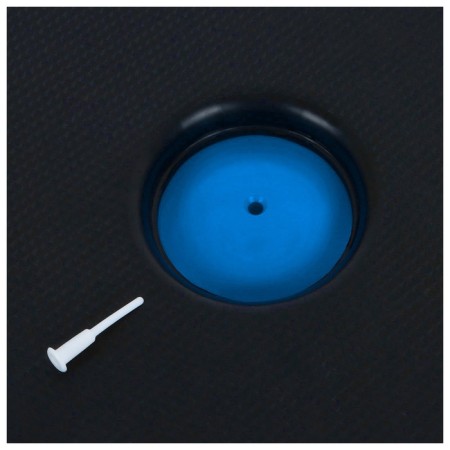 Half -sphere BOSU gymnastic onlytop, massage, with a pump, 55x25 cm, blue color-19