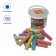 Folk shafts for asphalt 20 pieces, 7 JOVI colors, round, for kids