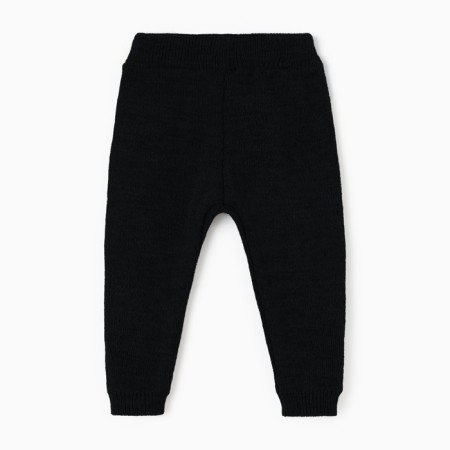 Pants (reitus) Children's knitted minku, black color, height 80-86 cm-7