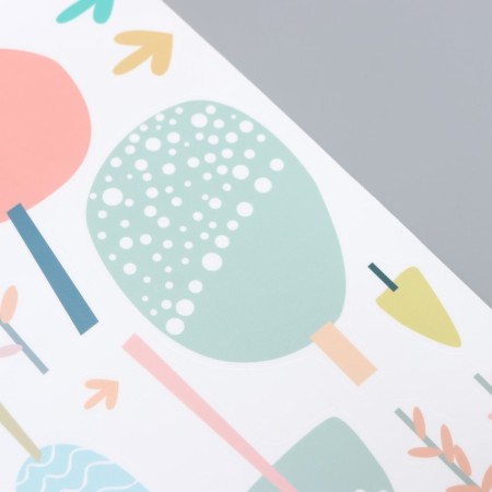 Stick plastic interior color "Trees" 40x60 cm-3