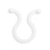 Clime for tundra wires, D = 18 mm, white color 20 pcs.