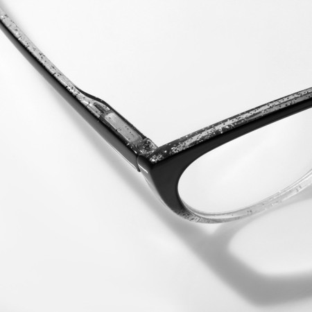 Ready glasses GA0041 (color: C1 black with transparent; diopter: -3; tint: no)-2