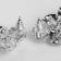 Earrings with rhinestones "Triumph of light" drop, white color in silver, 11.5 cm