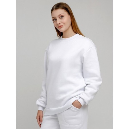 Female sweatshirt with comb, size 44, white color-1