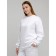 Female sweatshirt with comb, size 44, white color