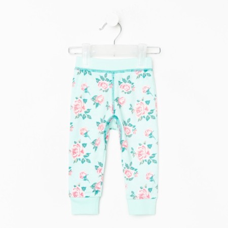 Pants baby, mint color, height 68 cm