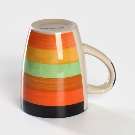 Ceramic Dolyana Mug "India", 300 ml, color orange color-2