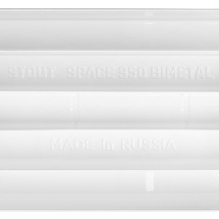 Bimetallic radiator Stout Space 350, 350 x 90 mm, 4 sections-7