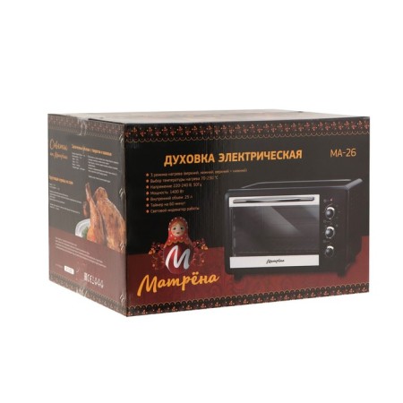Mini-fucker Matryona Ma-26, 1400 W, 25 l, 70-230 ° C, timer, black-6