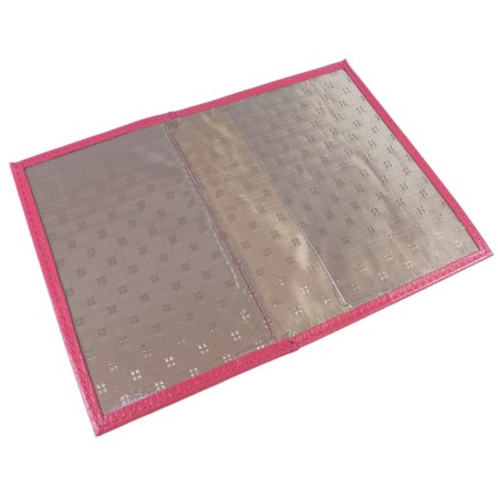 Cover for a passport with a pocket, pink color-1
