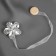 Picking for curtains "Chamomile flower", d = 5.5 cm, silver color