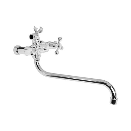 Aquarius bathtub mixer 0402.656, two -talent, pour 285 mm, chrome