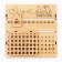 Eternal calendar "Sweet Home" wooden, 17.5 x 17 cm