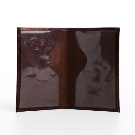 Passport cover, brown color-5
