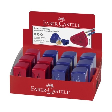 Carpet Faber-Castell with Sleeeve 2 Container 2 holes, red/blue-5