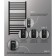 Electric towel Indigo Attic, 1000x500 mm, timer, hidden installation, black