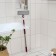Okloma with a nozzle from a microfiber of a share, a latch, a steel telescopic handle, 27 × 8 × 86 (126) cm, color mix