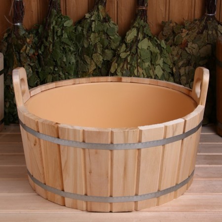 Gang made of linden, 20 l, plastic insert-3