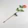 Garden lamp on the sunny battery "Rose Red", 75 cm, 5 LED, glow of white