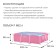 Frame Pink Frame Pool, 220x150x60 cm, pink color 28266np