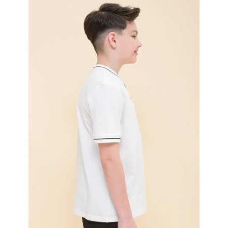 Henley T -shirt for Pelican boy, height 122 cm, milk color-1