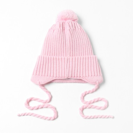 Children's hat minku, size 46-48, pale pink color-2