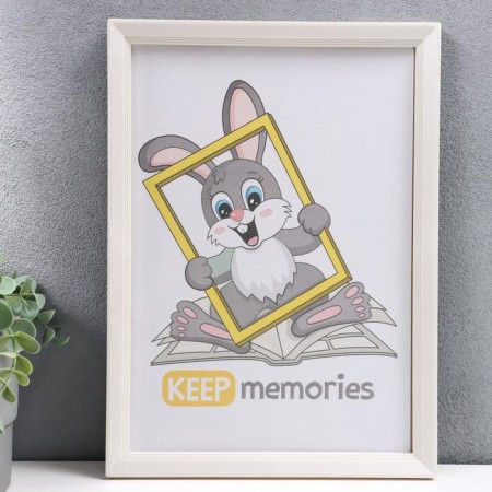 Photo frame plastic L-5 21x30 cm pearl (plastic screen)