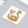 Tattoo on the body color "Python and heart" 6x6 cm