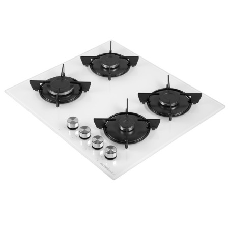 Honing surface Homsair HGG641WH, gas, 4 burners, white-9