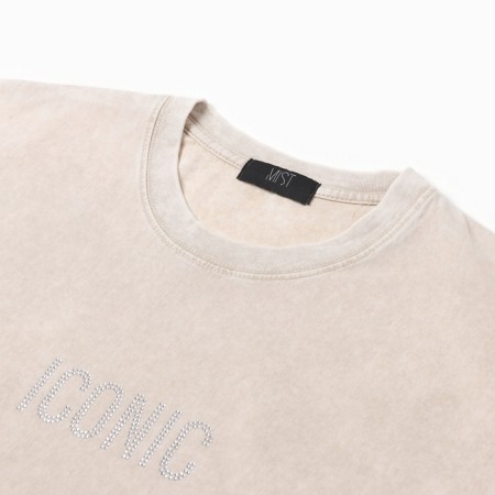 Women's T -shirt Mist icon made of boiled cotton, p. S, milk-5